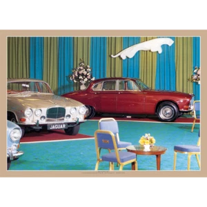 Jaguar Cars Showroom 1967 Art Print – 420G models dispayed – 3 sizes Poster - Picture 1 of 4
