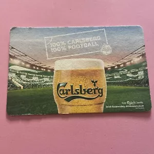 VINTAGE BIERDECKEL SAMMLUNG Carlsberg Football - Bild 1 von 2