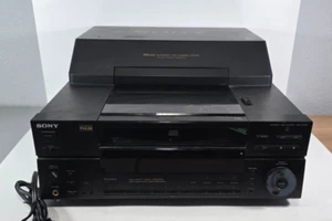Reproductor de CD Sony CDP-CX100 100 cambiador de discos probado y funcionando sin control remoto - Imagen 1 de 13