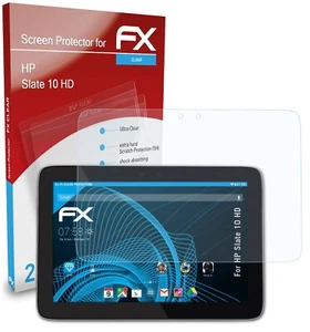 atFoliX 2x Screen Protection Film for HP Slate 10 HD Screen Protector clear - Picture 1 of 9