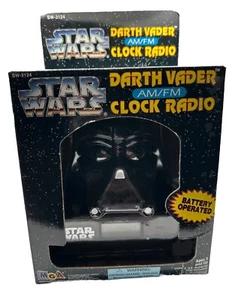 Vintage 1995 Star Wars Darth Vader Clock AM/FM Radio - Picture 1 of 3