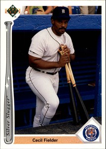 1991 (TIGERS) Upper Deck Silver Sluggers #SS12 Cecil Fielder