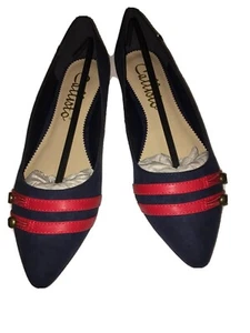 Callisto Women's Bookstore Ballet Flat, Navy Suede, Size 9M - Picture 1 of 4