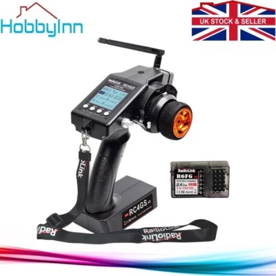 RC Transmitter Receive Radiolink RC4GS V3 5Ch Gyro Radio Control 2.4G Car Boat - Image 1 of 4