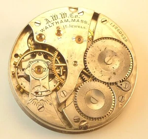 Waltham 620 Taschenuhrwerk - gute Unruh - Teile Reparatur - Bild 1 von 5