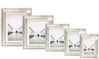 White Solitaire Shabby Chic Distressed Wood Styrene Photo Frames Various Sizes