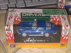 M2 MACHINES DRIVERS 1966 Chevrolet Corvette 427 BLUE / WHITE CHASE CAR 1:64 - Picture 1 of 3