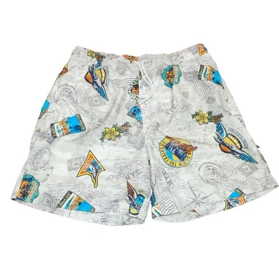 Trader Bay Men’s Vacation Themed Swim Trucks Size L Havana Hawaii Florida EUC - Image 1 of 4