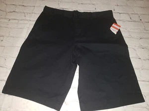 NWT Cat & Jack Boys Size 12 Husky Black Uniform School Shorts - Picture 1 of 2