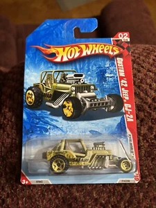 2010 Hot Wheels #214 Race World-Jungle 2/4 CUSTOM '42 JEEP CJ-2A - Picture 1 of 5