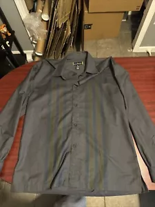 Stacy Adams Shirt Mens XL Long Sleeve Button Black 70% Polyester 30% Rayon - Picture 1 of 6