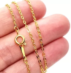 x50 Chains Necklaces Gold Plated Anchor Trace Craft Wholesale Pack - 18inch - Bild 1 von 4
