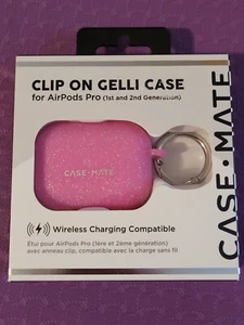 NUEVO Estuche-Mate con Clip de Anillo para Apple AirPods Pro - GELLI ROSA BRILLO - Imagen 1 de 6