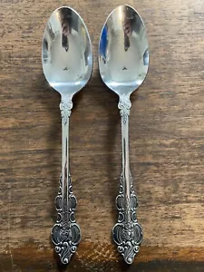Vintage Oxford Hall Sutherland Flatware 2 Serving Spoons - Picture 1 of 7