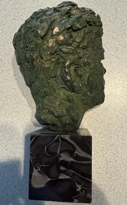 Vintage JFK Bronze-Clad Bust Sculpture Reproduction - Image 1 of 4