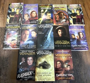 Lot Of 13 Star Trek Voyager Paperbacks. Books - Bild 1 von 4