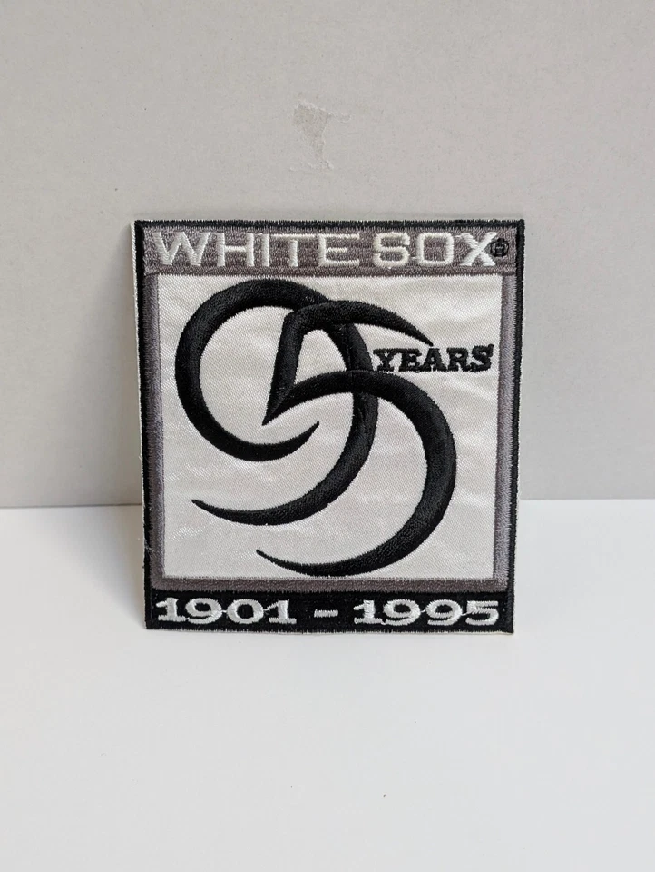 Vintage Chicago White Sox 95 Years Patch White 1901-1995 MLB - Image 1 of 1