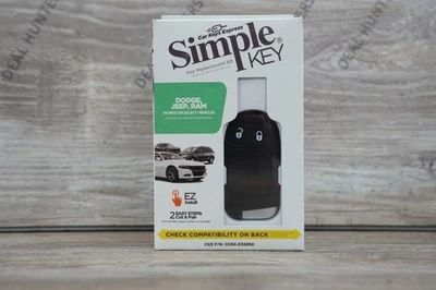 Express Simple Key Remote Compatible w/ Chrysler Dodge and Jeep w/ Pairing tool - Image 1 of 4