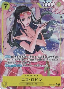 Nico Robin Alt Art EB03-055 SR Edición Heroínas Una Pieza CCG Japonés - Imagen 1 de 1