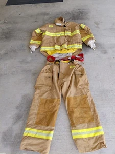 Morning Pride Top & Bottom Mens Fire Suit 46C 29/35L 35S MFG 2002 & 46W X32i - Picture 1 of 11