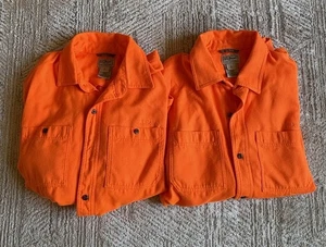 2 - Camicia LL Bean Blaze arancione uomo L camicia alta con tasche e bottoni sicurezza - Foto 1 di 16