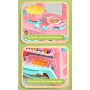 Pretend Play Kitchen Toys Integrated Kitchen Toys Set For Home - Picture 1 of 12