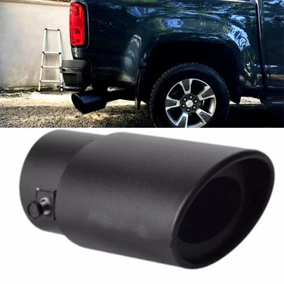 For GMC Canyon 2004-2020 Stainless Steel Round Rear Exhaust Pipe Tail Muffler Foto 1 de 4