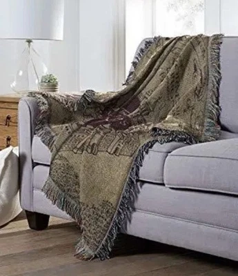 Harry Potter Tapestry Throw Blanket 48 x 60” Marauder's Map - Image 1 of 4