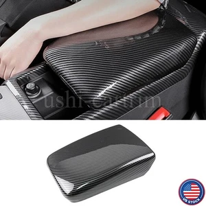 Carbon Fiber Center Console Armrest Box Cover Trim For Audi A4 A5 A4L 2017-2025 - Bild 1 von 10