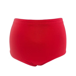 Vintage 70's Trunks By Danskin Red High Waisted Nylon Stretch Panty Adult 12-14 - Bild 1 von 9