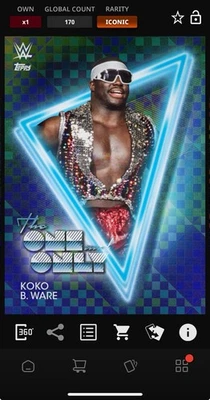 DIGITAL TOPPS WWE SLAM Koko B. Ware ICONIC MOONRISE THE ONE & ONLY Read - Image 1 of 3