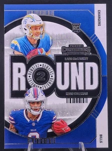 2024 Panini Contenders - Round Numbers Keon Coleman, Ladd McConkey #9 (RC) - Bild 1 von 2