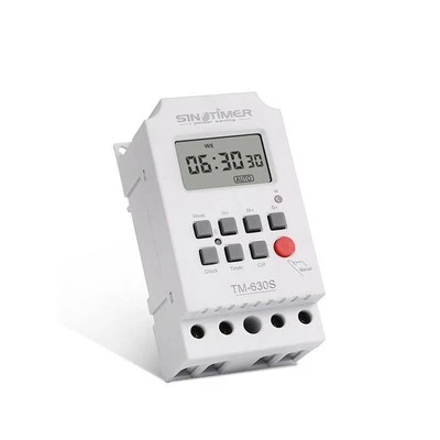 Zeitschaltuhr Digital Timer Switch Innen Außen -20°C~+50°C 12V DC/AC LCD - Bild 1 von 4