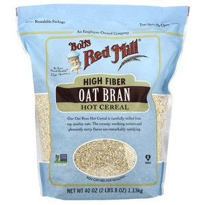 High Fiber Oat Bran Hot Cereal, 40 oz (1.13 kg) - Picture 1 of 2