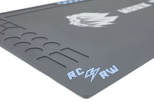 RC Raceworx Worx Pit Mat Team Edition in Black and Blue - 18x36 - Picture 1 of 9
