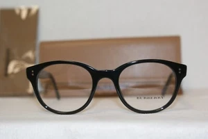 Brand New Authentic Burberry Eyeglass 2194 Shiny Black 3001 Size 48-20mm & Case! - Picture 1 of 5