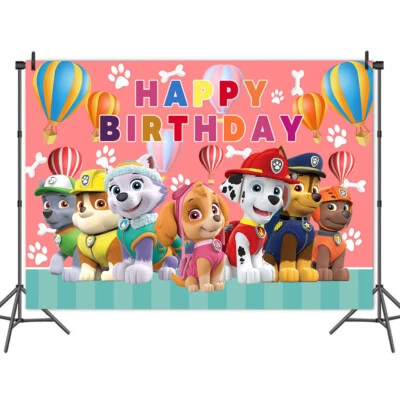 Girls Paw Patrol Party Supplies Balloons Kids Birthday Decoration Tableware Gift - image 1 of 4