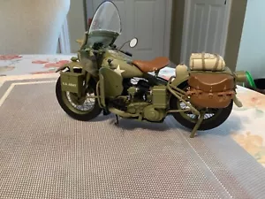 Franklin Mint Harley Davidson WLA Warhorse Military Bike 1:10 - Picture 1 of 8