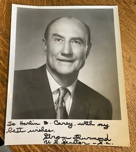 STROM THURMOND - AUTOGRAPHED INSCRIBED PHOTOGRAPH 8 X 10 #2 - Picture 1 of 2