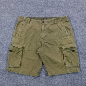 VTG Lucky Brand Cargo Shorts Men 36 Green Military L-54C Drawstring Y2K 13773 - Picture 1 of 12
