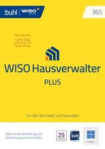 WISO Hausverwalter 365 Plus Version 2025 Deutsch Digitaler Download - Bild 1 von 1