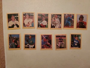 1984 Fleer Baseball Star & HOF Sticker Lot of 11 Different Rose Ryan Brett Boggs - Picture 1 of 4