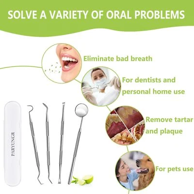 Dental Instruments Tools Scaler Scraper Oral Hygeine Deep Cleaning Set Kit Teeth - Image 1 of 4