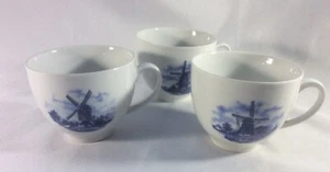 3 Ter Steege BV Delft Blauw Holland Windmill House Swan Design Coffee Cup Mug - Picture 1 of 4