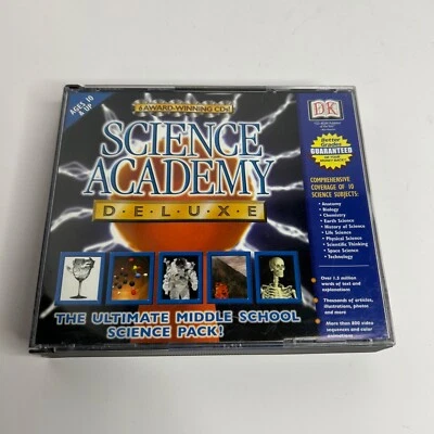 DK SCIENCE ACADEMY Deluxe PC Learning Software Windows 6 CD's Interactive - Image 1 of 4