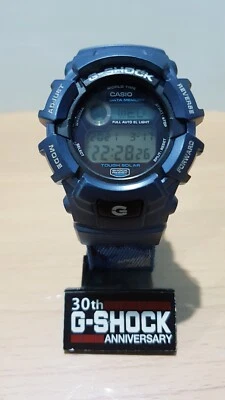 VTG G-Shock Army Military Navy Blue Camouflage Solar Cloth Band Japan Limited. - Image 1 of 4