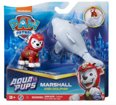 Фигурка Paw Patrol Aqua Pups Marshall and Dolphin игрушка новая с коробкой - Изображение 1 из 3