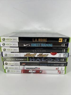 LOTE DE 8 JUEGOS XBOX 360 NBA2K11 MADDEN 13 HALO 3 HALO 3 ODST y más Foto 1 de 4