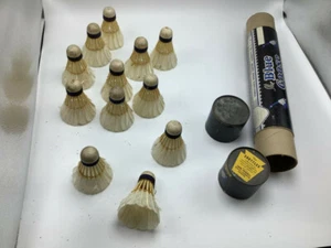 Vintage Original - 12 the BLUE GOOSE - Shuttlecock in tube COMPLETE jack purcell - Picture 1 of 7