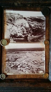 1880er 2X ORIGINAL ANTIKE ALBUMEN FOTOGRAFIEN STADT TEMPEL HÜGEL RUINEN ÄGYPTEN ? - Bild 1 von 7